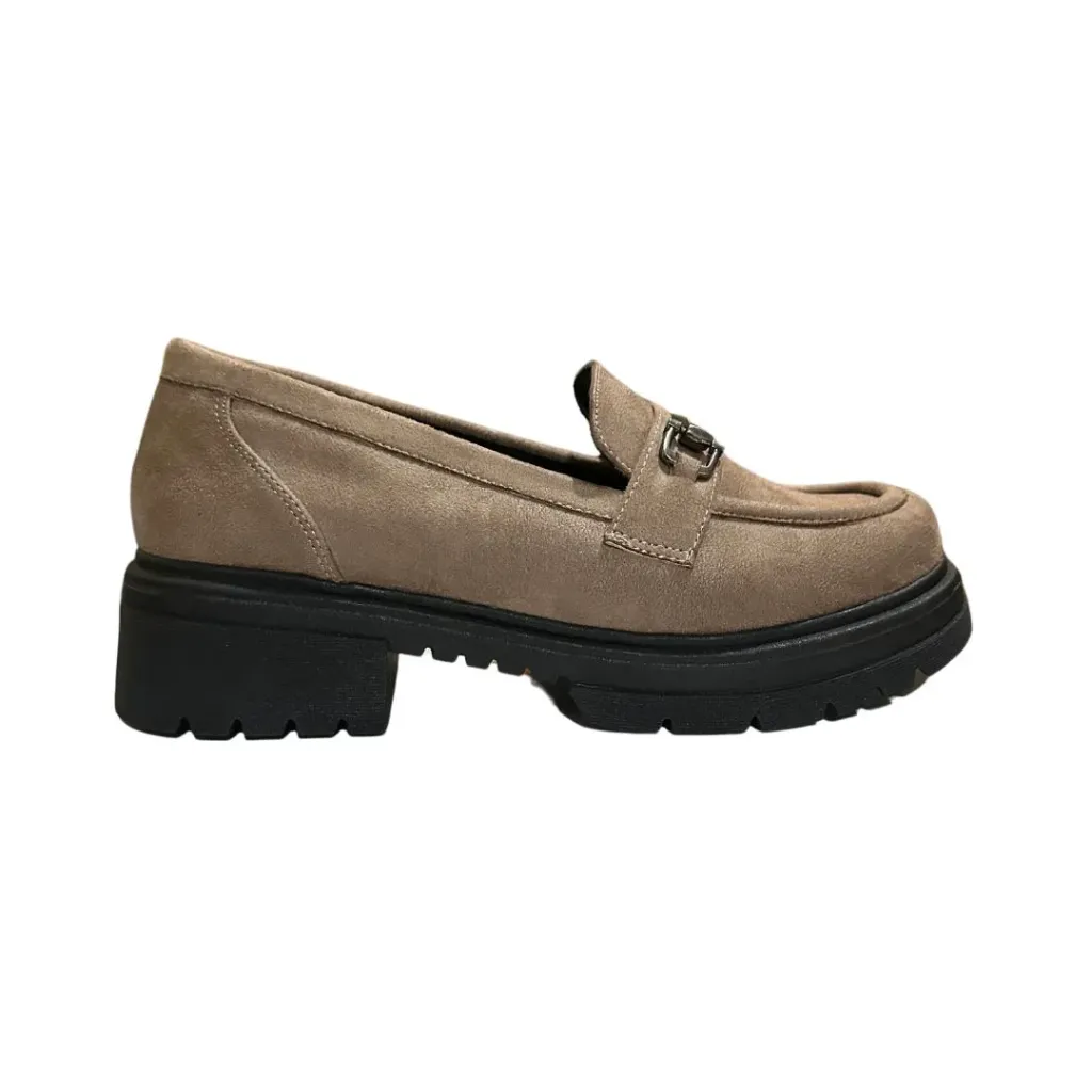 [240602320423061336] LOAFER SUEDE TAUPE (35)