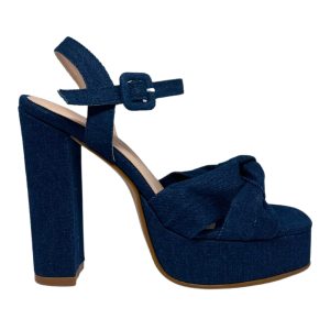 Sandalias Knot Denim Azul