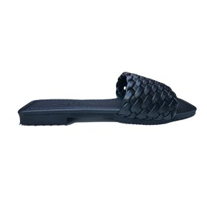 Sandalias Trenza Flat Negro