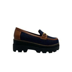 Mocasines Denim Chunky Camell