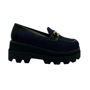 Mocasines Denim Chunky Black