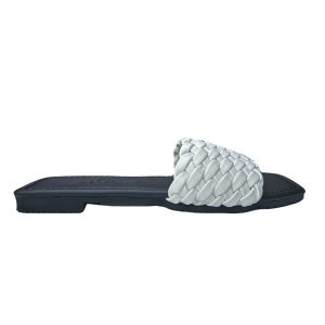 Sandalias Trenza Flat Blanco